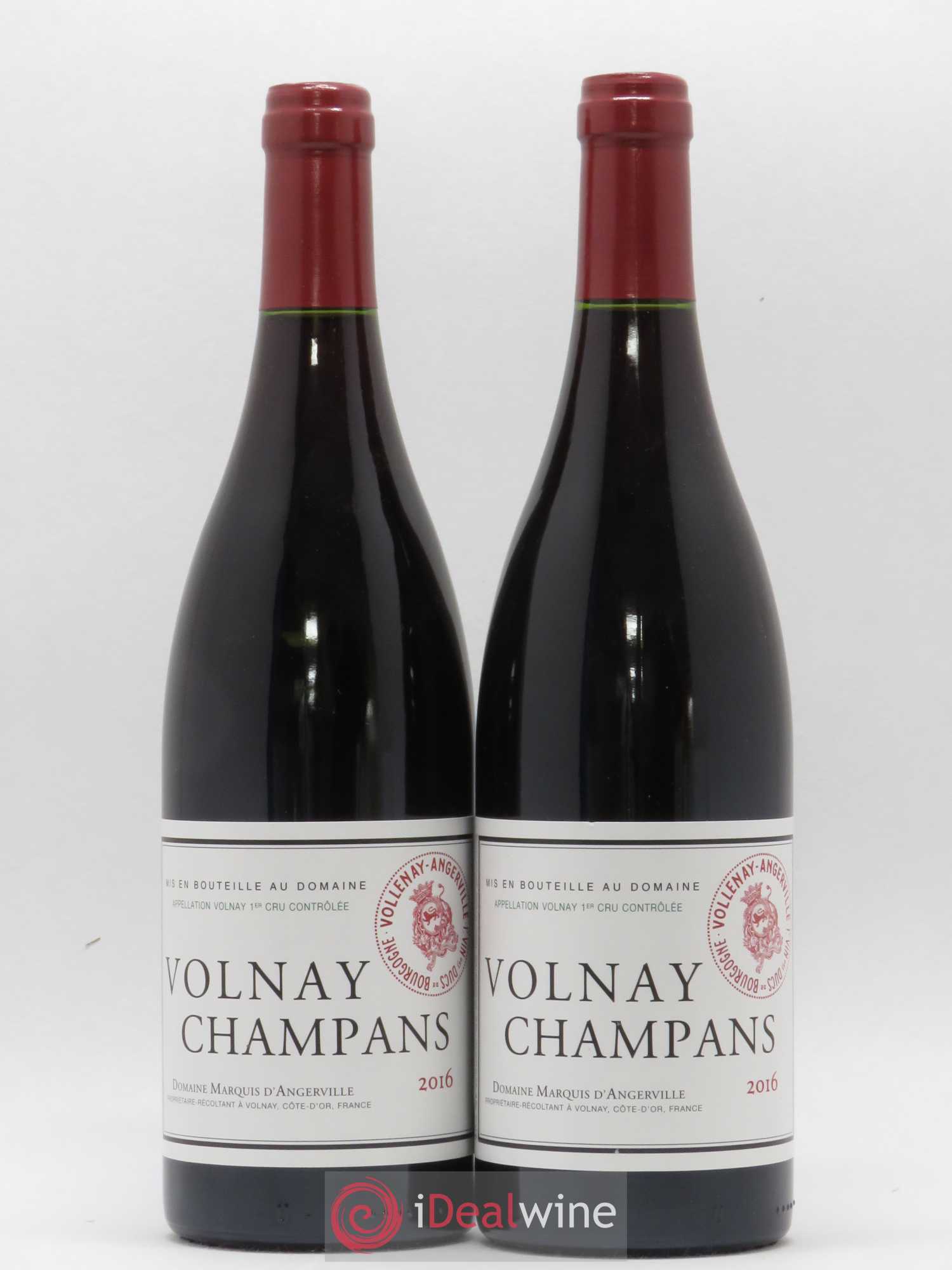 Volnay 1er Cru Champans Marquis d'Angerville (Domaine) 2016 - Lot de 2 bouteilles - 0