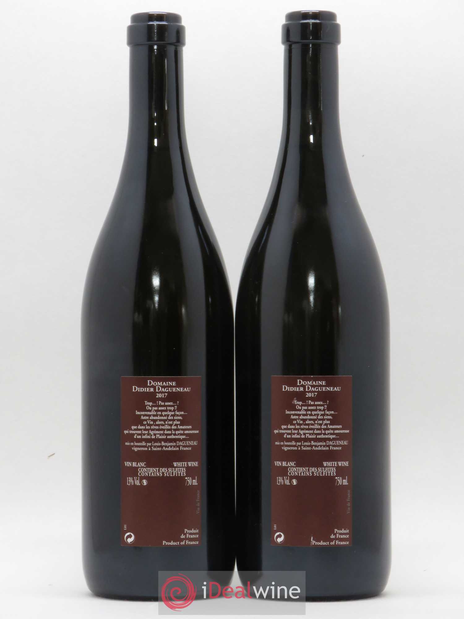 Vin de France Pur Sang Dagueneau 2017 - Posten von 2 Flaschen - 1