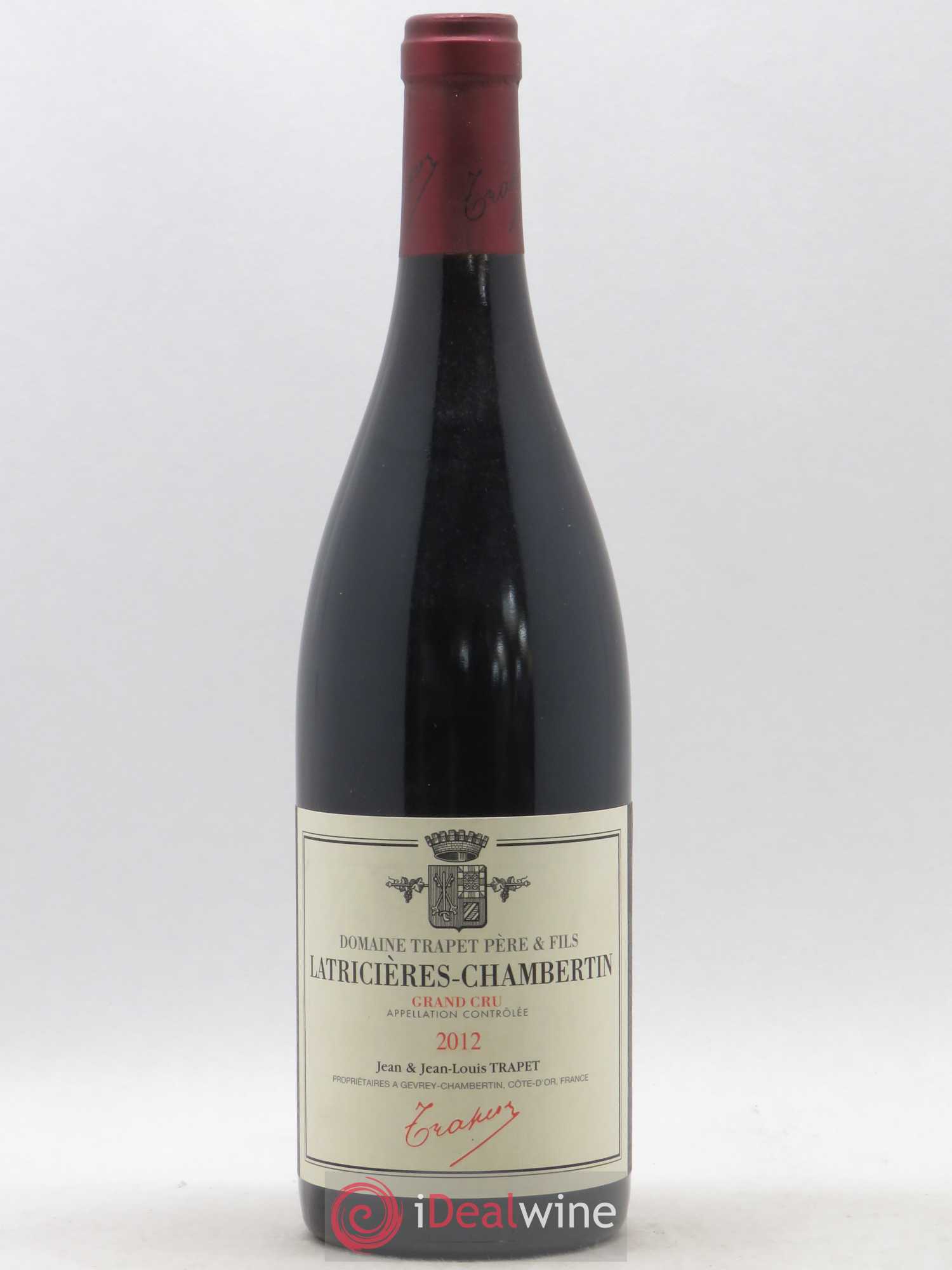 Latricières-Chambertin Grand Cru Domaine Trapet 2012 - Lot de 1 bouteille - 0