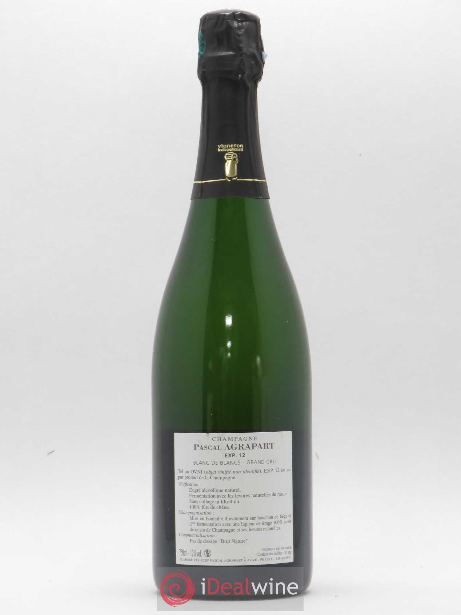 Experience 12 Blanc de Blancs Brut Nature Agrapart & Fils - Lotto di 1 bottiglia - 1