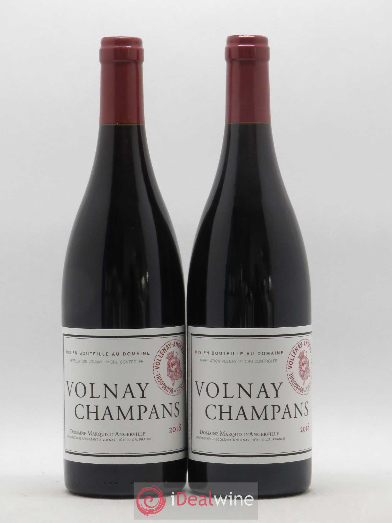 Volnay 1er Cru Champans Marquis d'Angerville (Domaine) 2018 - Lot de 2 bouteilles - 0