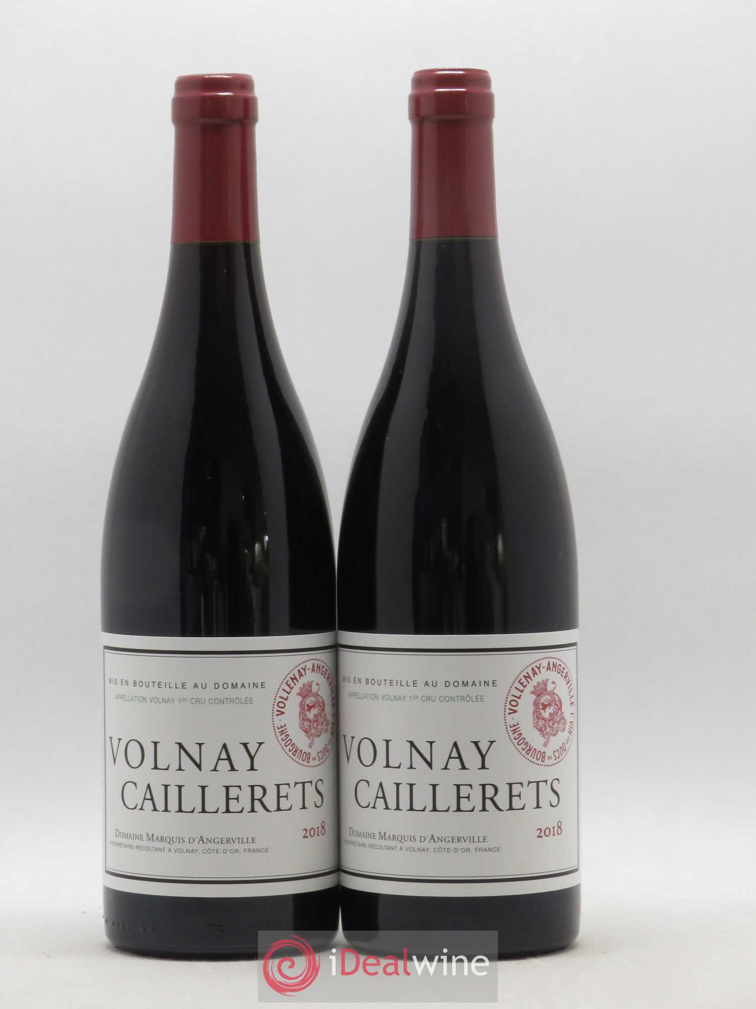 Volnay 1er Cru Caillerets Marquis d'Angerville (Domaine) 2018 - Lot de 2 bouteilles - 0