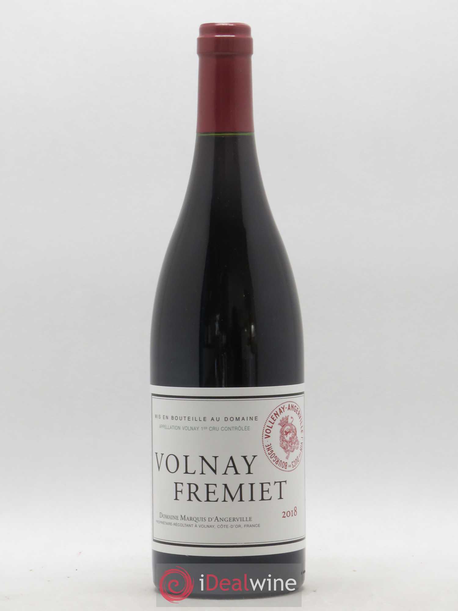 Volnay 1er Cru Frémiet Marquis d'Angerville (Domaine) 2018 - Lot de 1 bouteille - 0