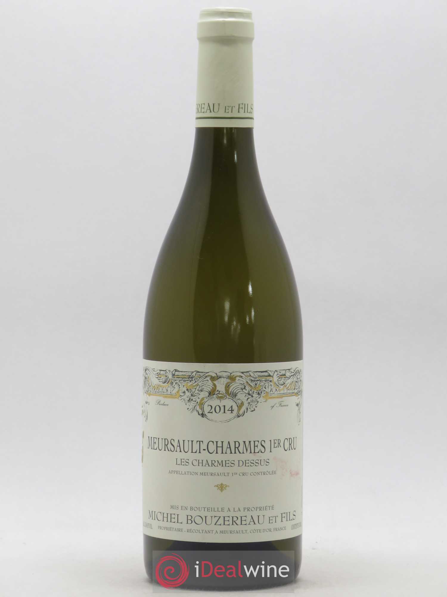 Meursault 1er Cru Charmes Les Charmes Dessus Michel Bouzereau et Fils (Domaine) 2014 - Lot de 1 bouteille - 0