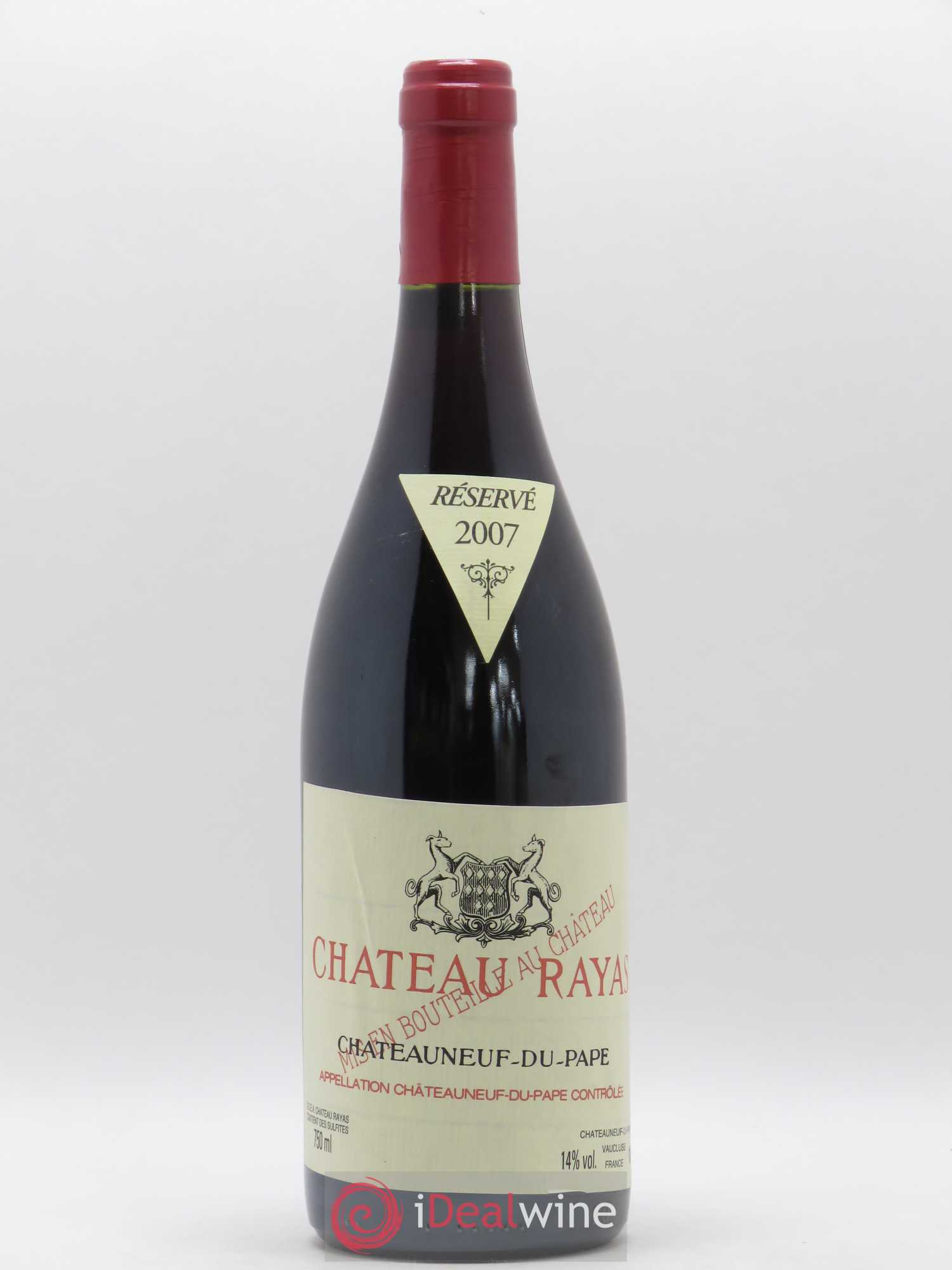 Châteauneuf-du-Pape Château Rayas Emmanuel Reynaud 2007 - Lot de 1 bouteille - 0