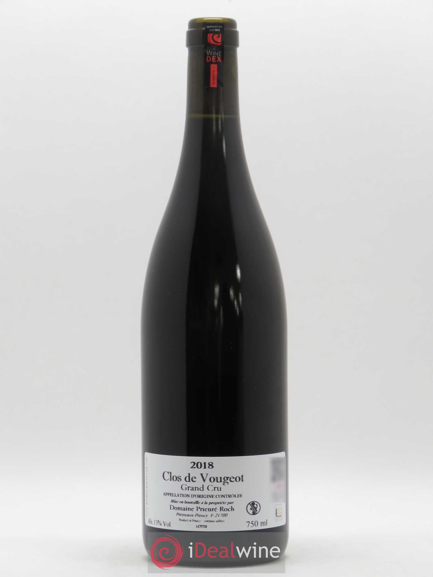 Clos de Vougeot Grand Cru Prieuré Roch 2018 - Lot de 1 bouteille - 1