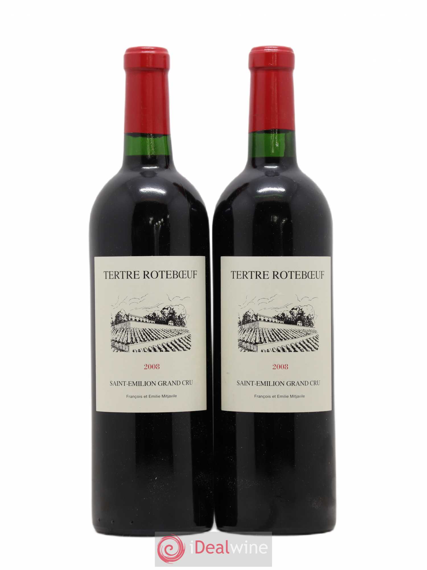 Château Tertre Roteboeuf 2008 - Lot of 2 bottles - 0