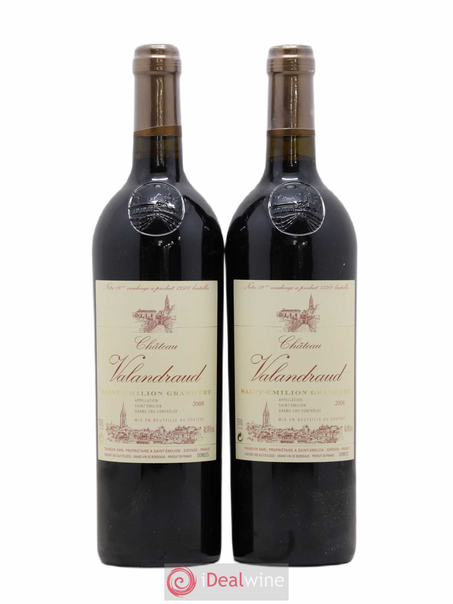 Château de Valandraud 2008 - Lot de 2 bouteilles - 0