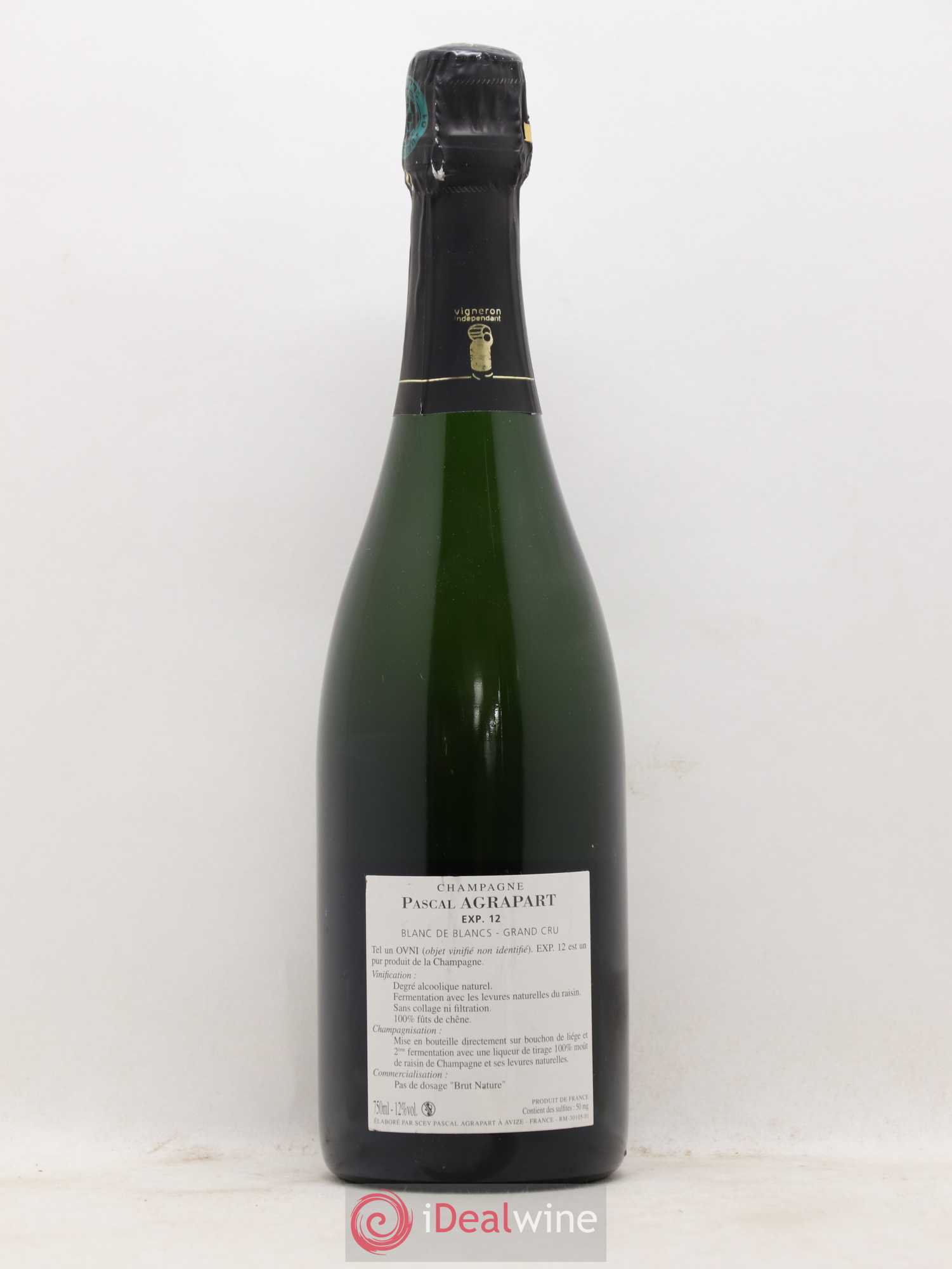 Experience 12 Blanc de Blancs Brut Nature Agrapart & Fils 2012 - Lot de 1 bouteille - 1