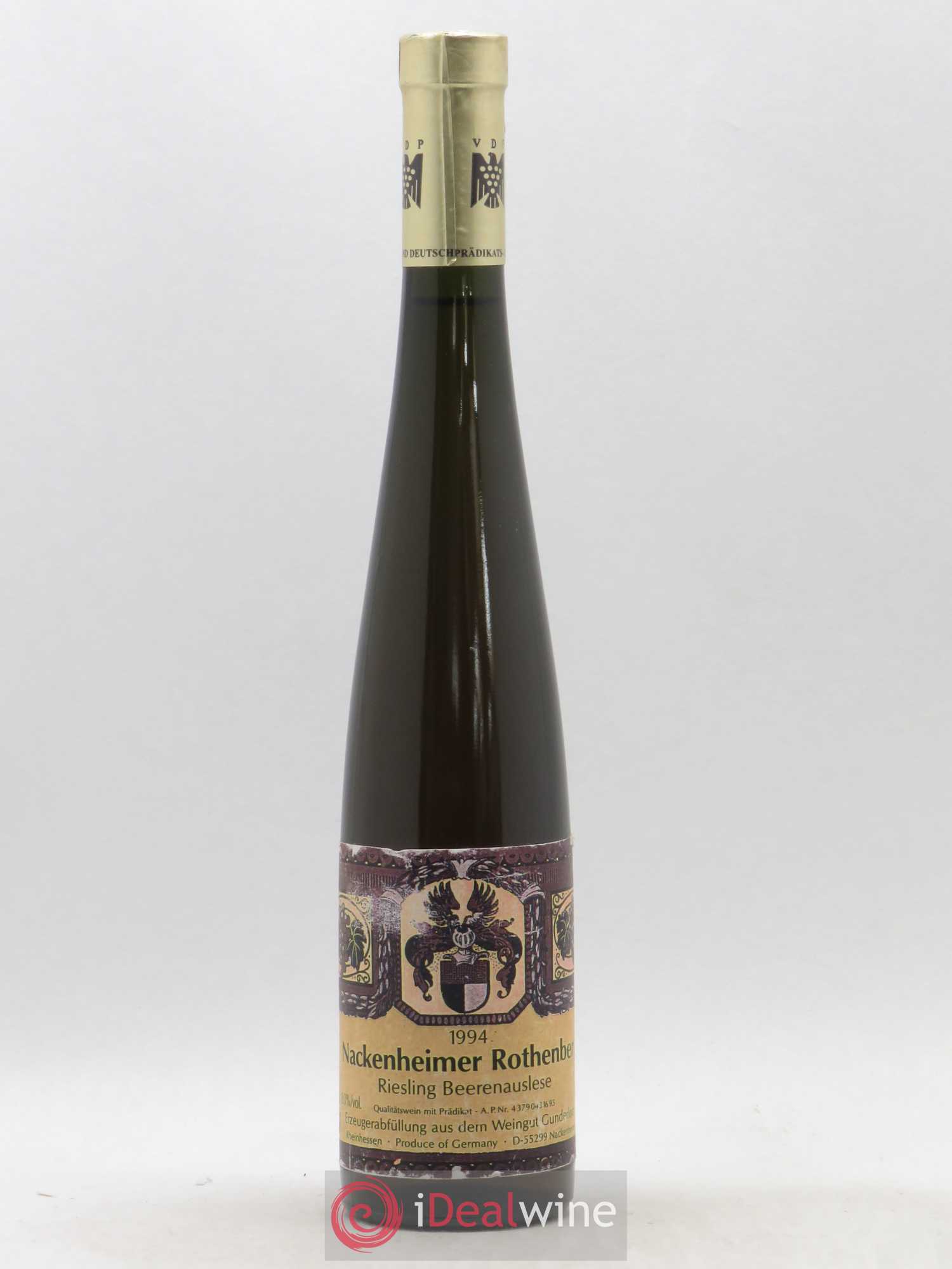 Riesling Rheinhessen Beerenauslese Nackenheimer Rothenberg Gunderloch 1994 - Posten von 1 Demi-Flasche - 0