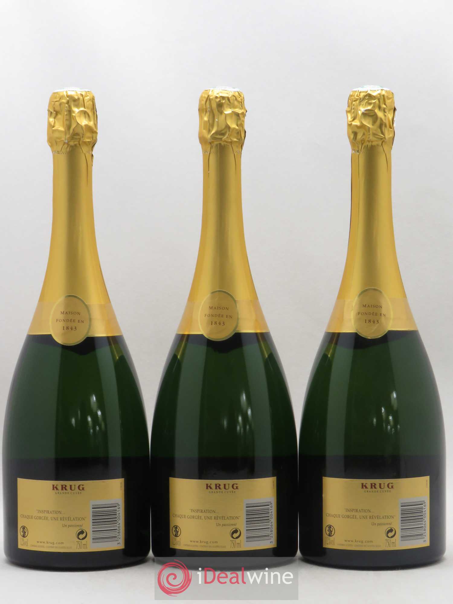 Grande Cuvée Brut Krug - Lot de 3 bouteilles - 1