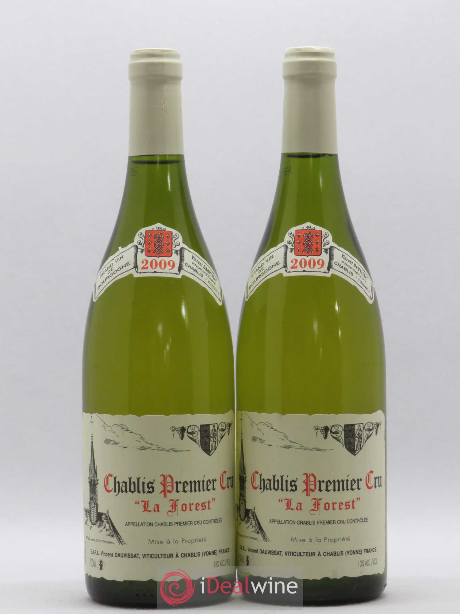 Chablis 1er Cru La Forest Vincent Dauvissat (Domaine) 2009 - Lot de 2 bouteilles - 0