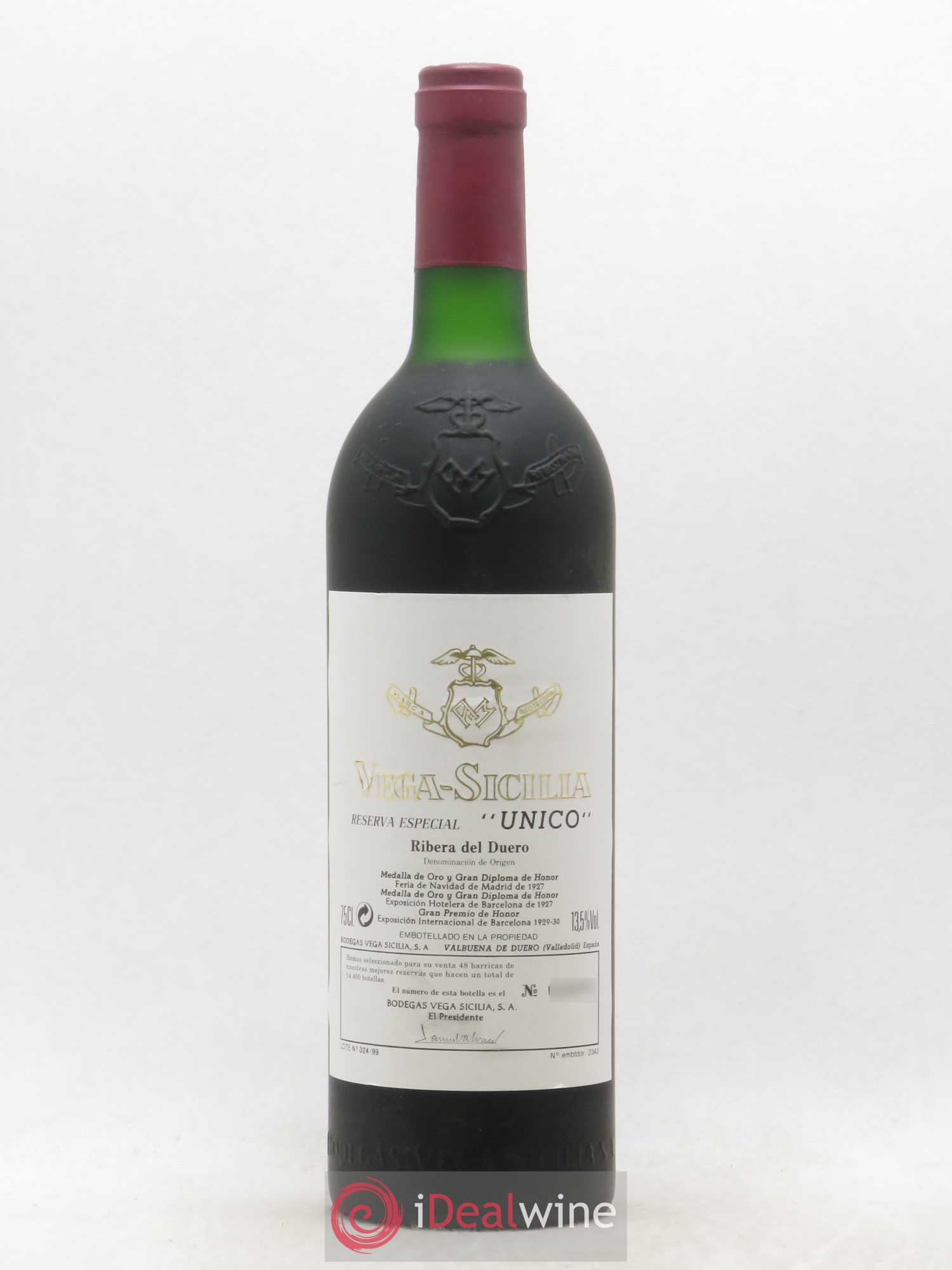 Ribera Del Duero Vega Sicilia Unico Reserva Especial Famille Alvarez - Lot de 1 bouteille - 0