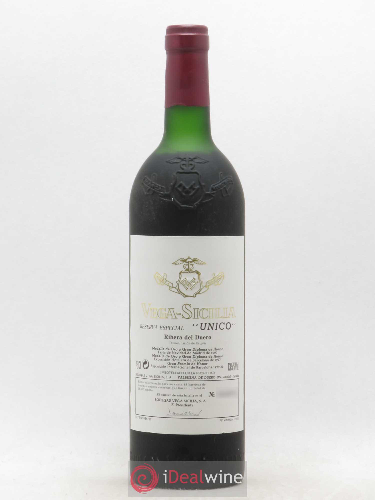 Ribera Del Duero Vega Sicilia Unico Reserva Especial Famille Alvarez - Lot de 1 bouteille - 0