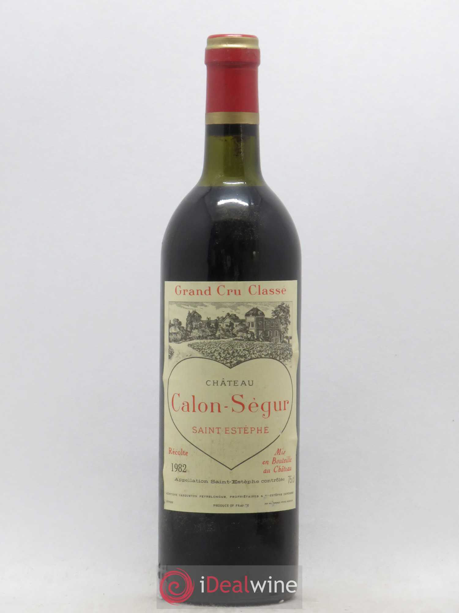 Château Calon Ségur 3ème Grand Cru Classé 1982 - Lot de 1 bouteille - 0