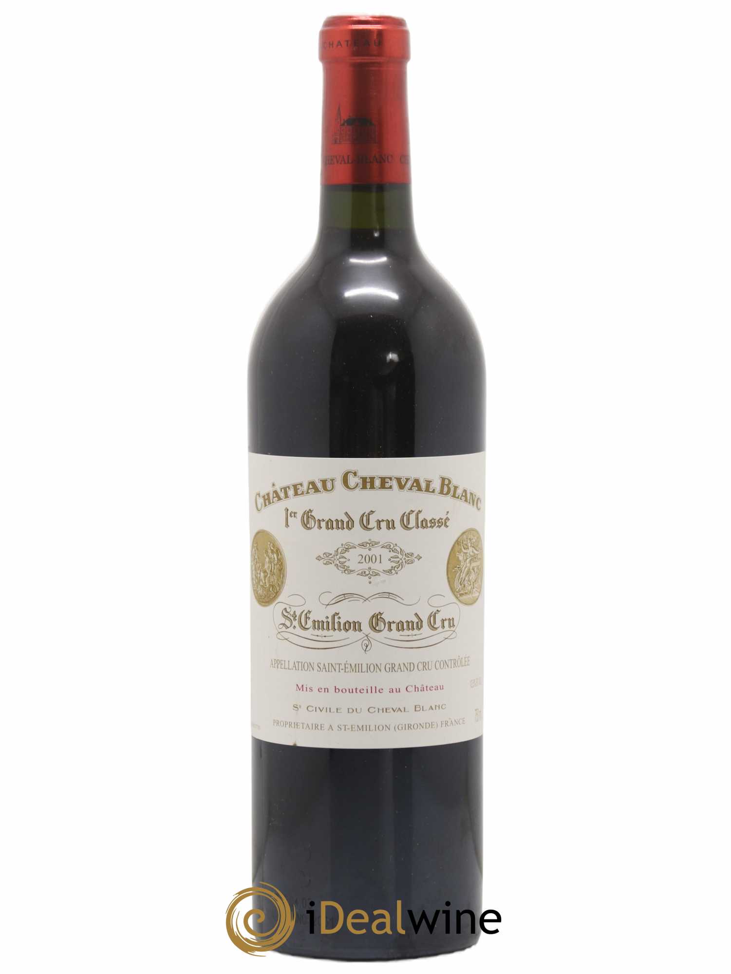 Château Cheval Blanc 1er Grand Cru Classé A 2001 - Lot de 1 bouteille - 0