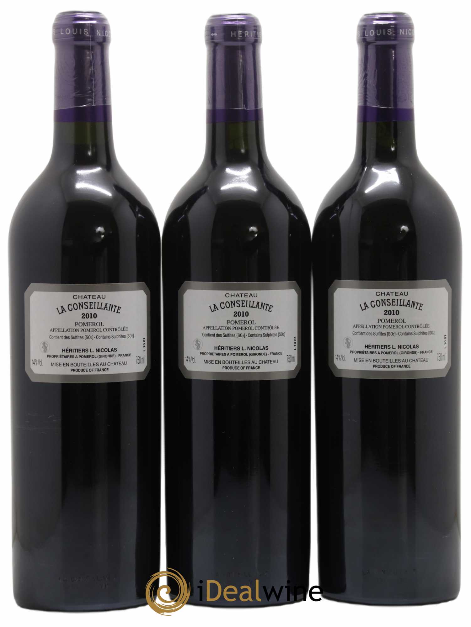 Château la Conseillante 2010 - Lot de 3 bouteilles - 1