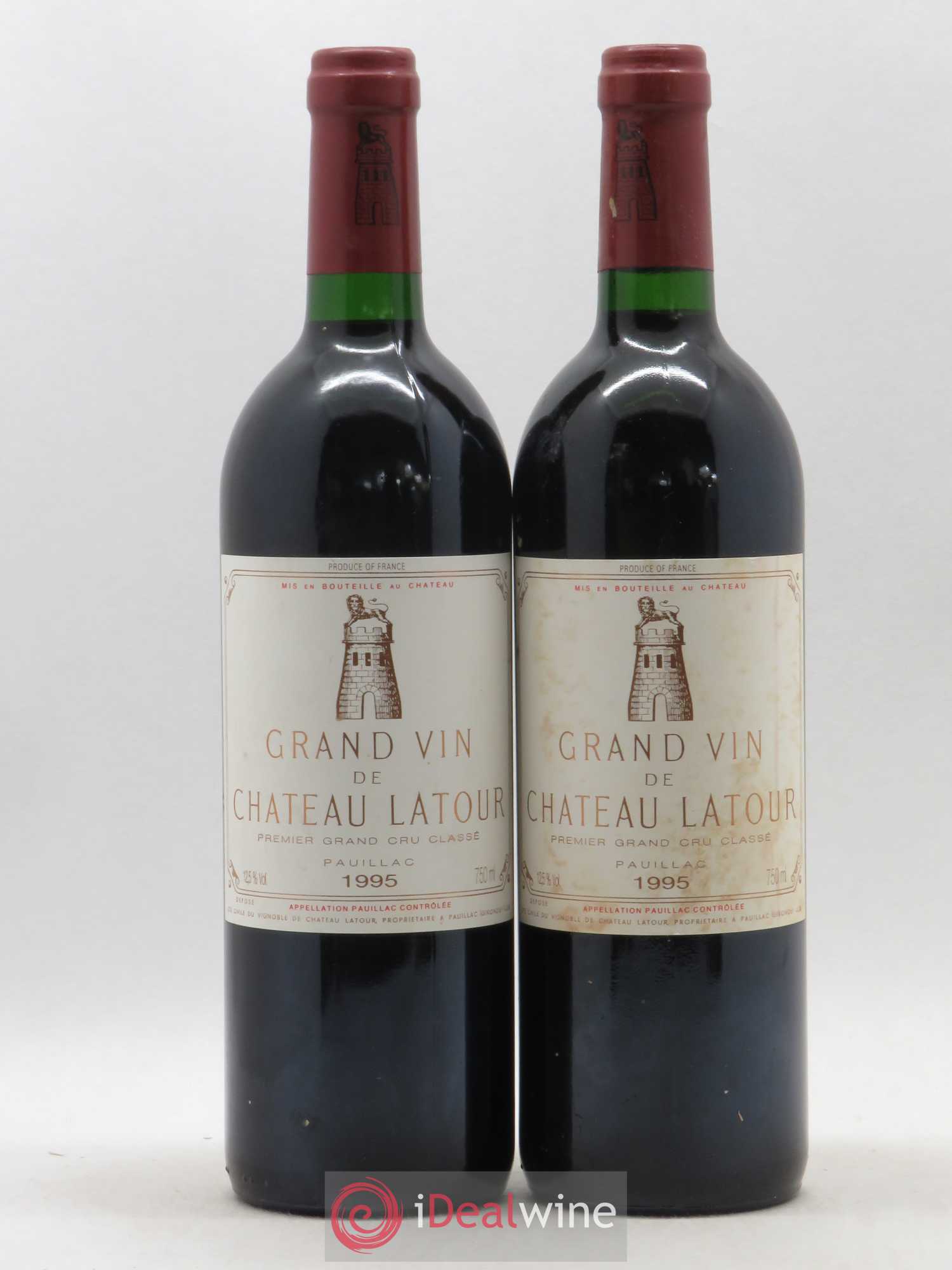 Château Latour 1er Grand Cru Classé 1995 - Lot de 2 bouteilles - 0