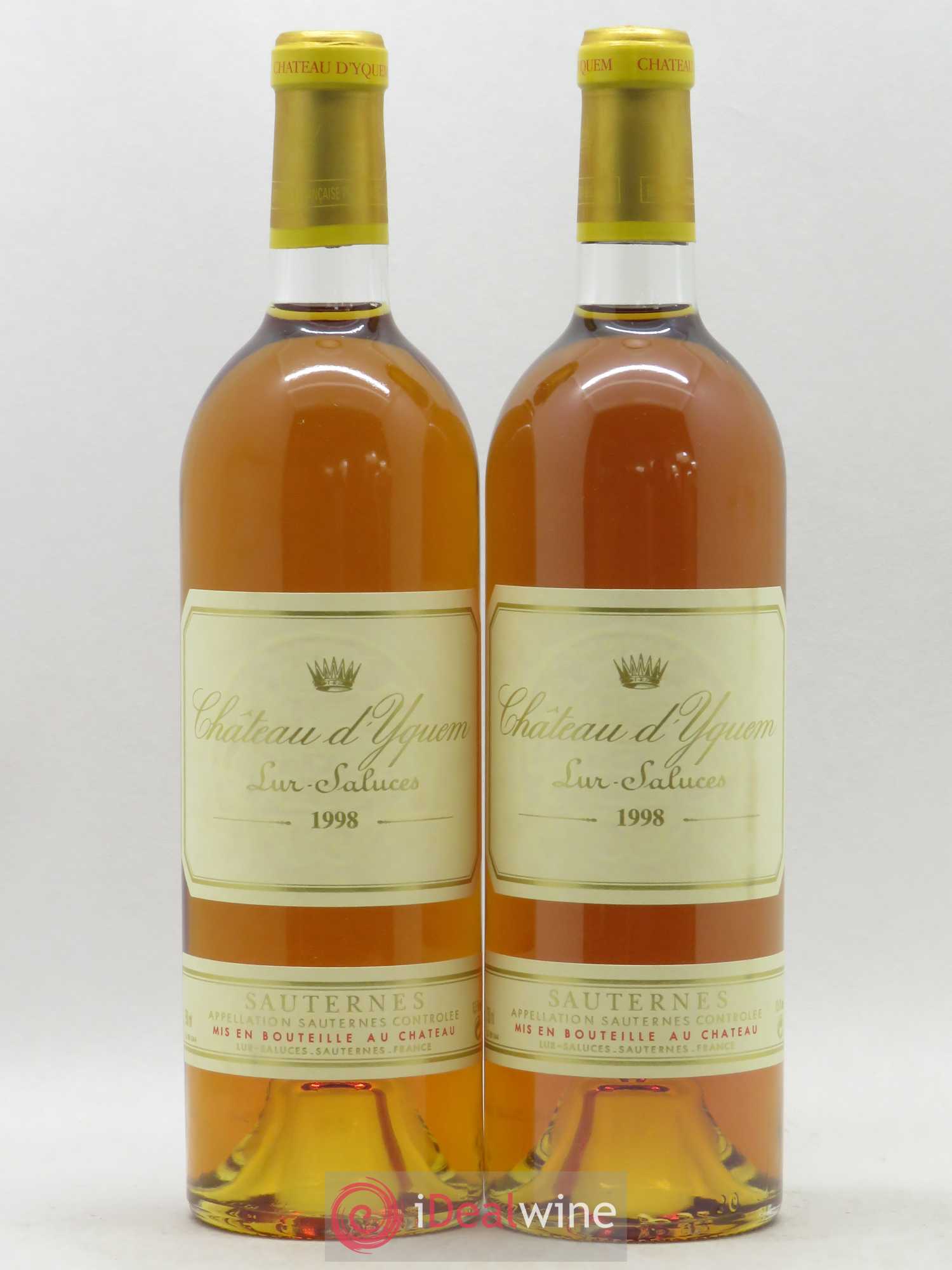 Château d' Yquem 1er Cru Classé Supérieur 1998 - Lotto di 2 bottiglie - 0