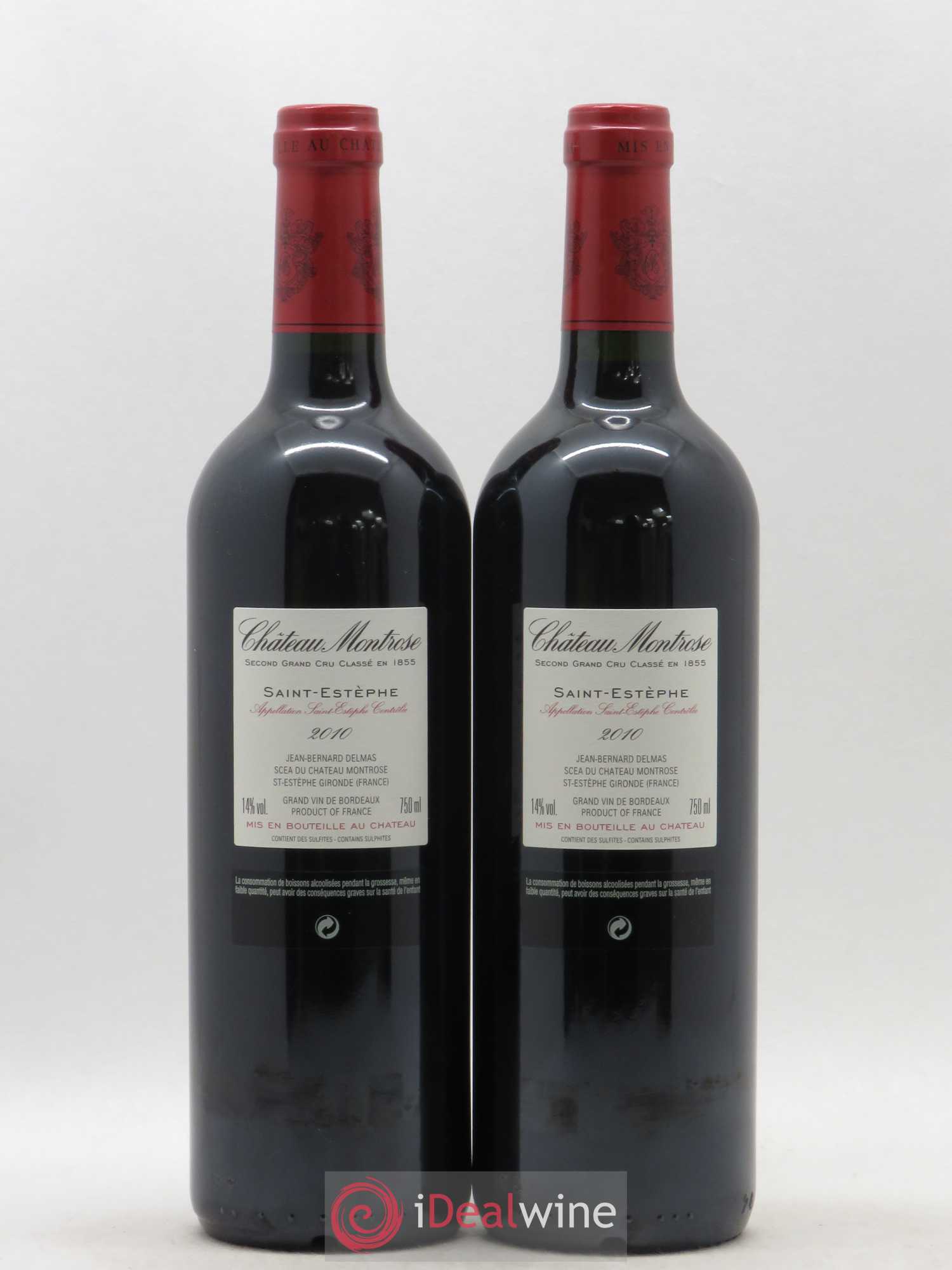 Château Montrose 2ème Grand Cru Classé 2010 - Lot de 2 bouteilles - 1