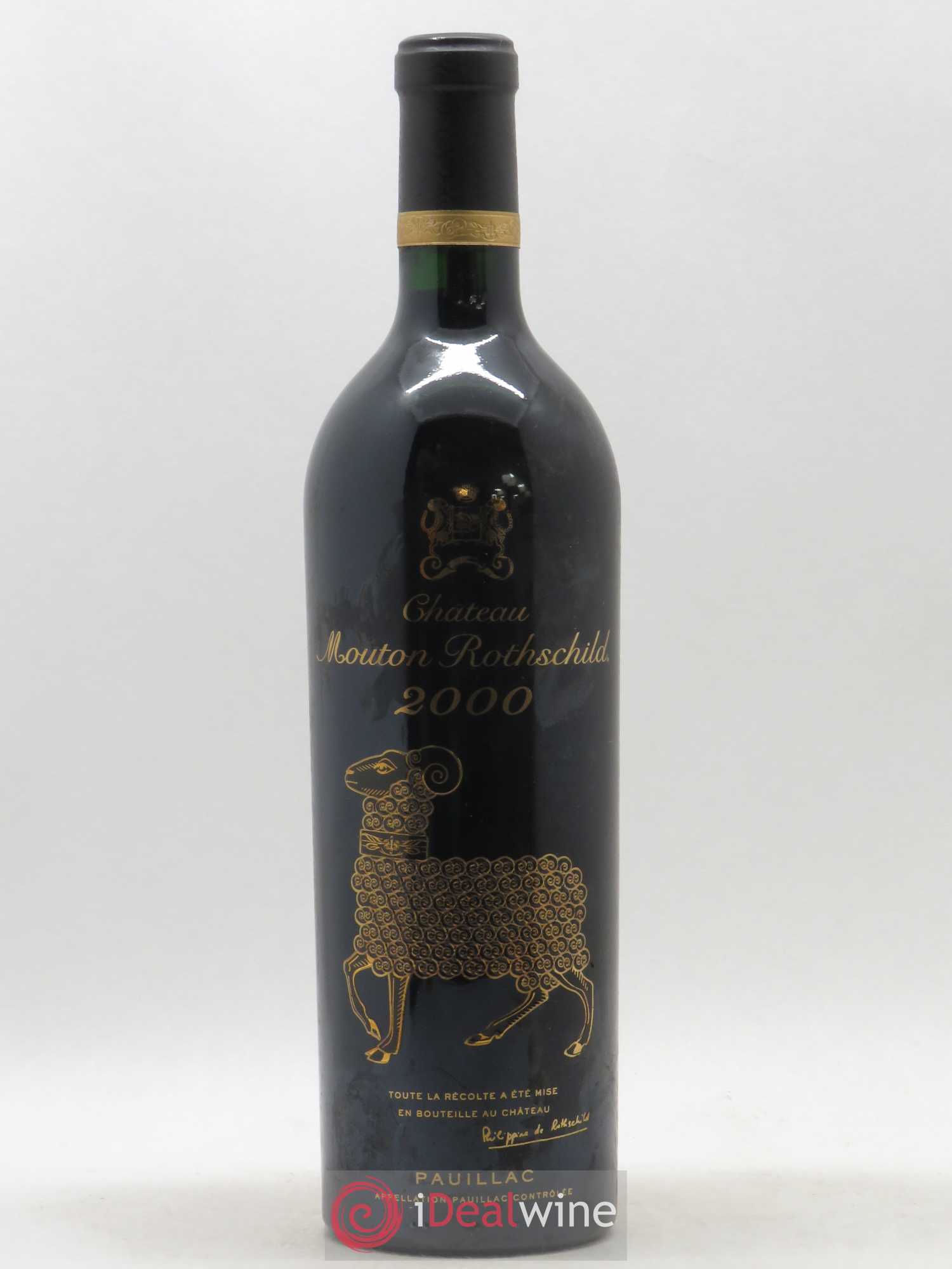 Château Mouton Rothschild 1er Grand Cru Classé 2000 - Lot de 1 bouteille - 0