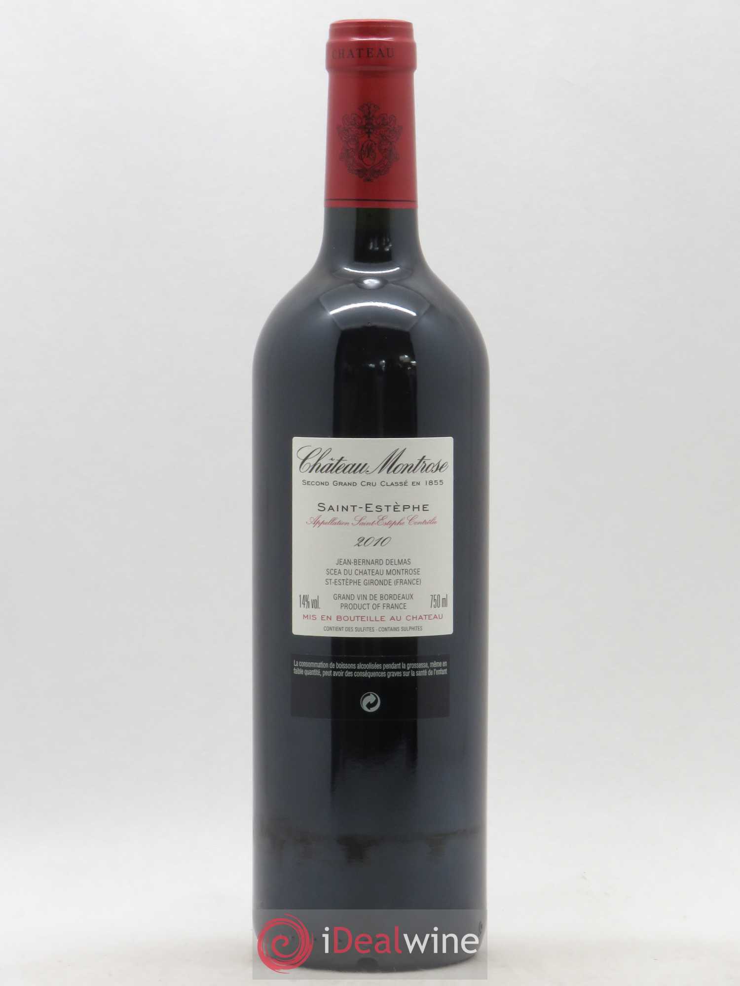 Château Montrose 2ème Grand Cru Classé 2010 - Lot de 1 bouteille - 1