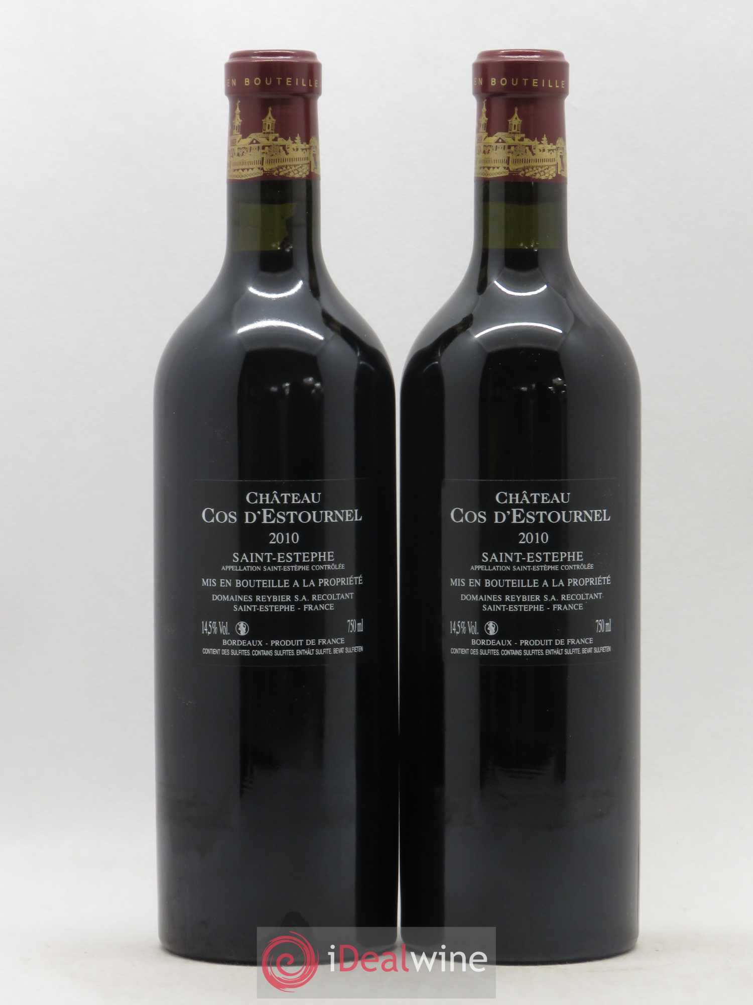 Cos d'Estournel 2ème Grand Cru Classé 2010 - Lot de 2 bouteilles - 1