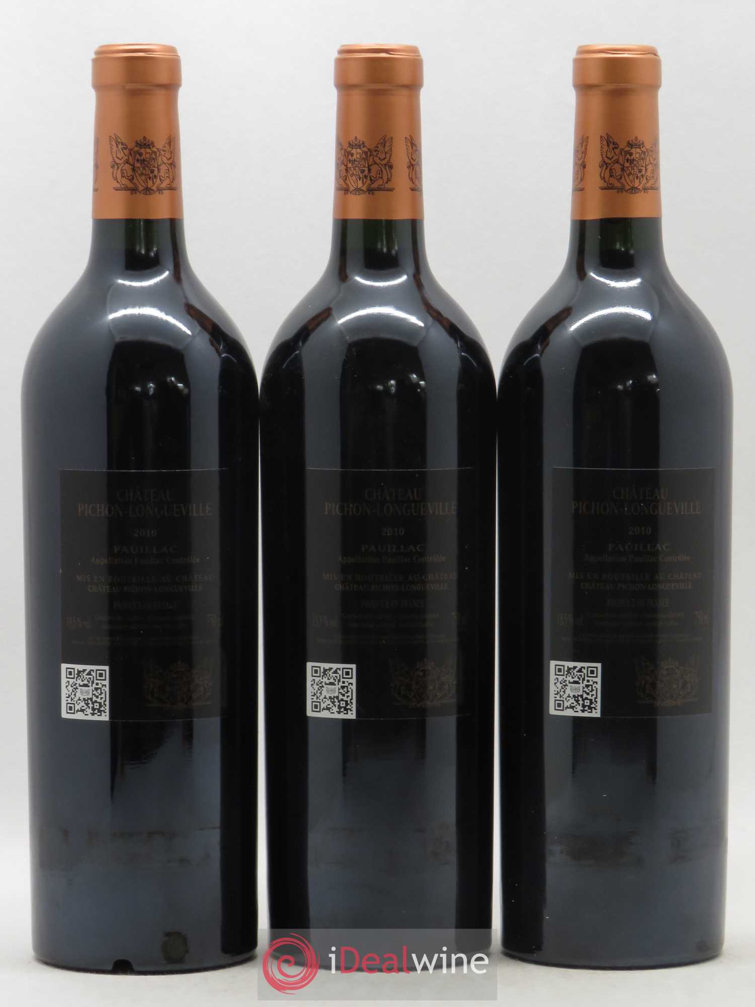 Pichon Longueville Baron 2ème Grand Cru Classé 2010 - Lot de 3 bouteilles - 1