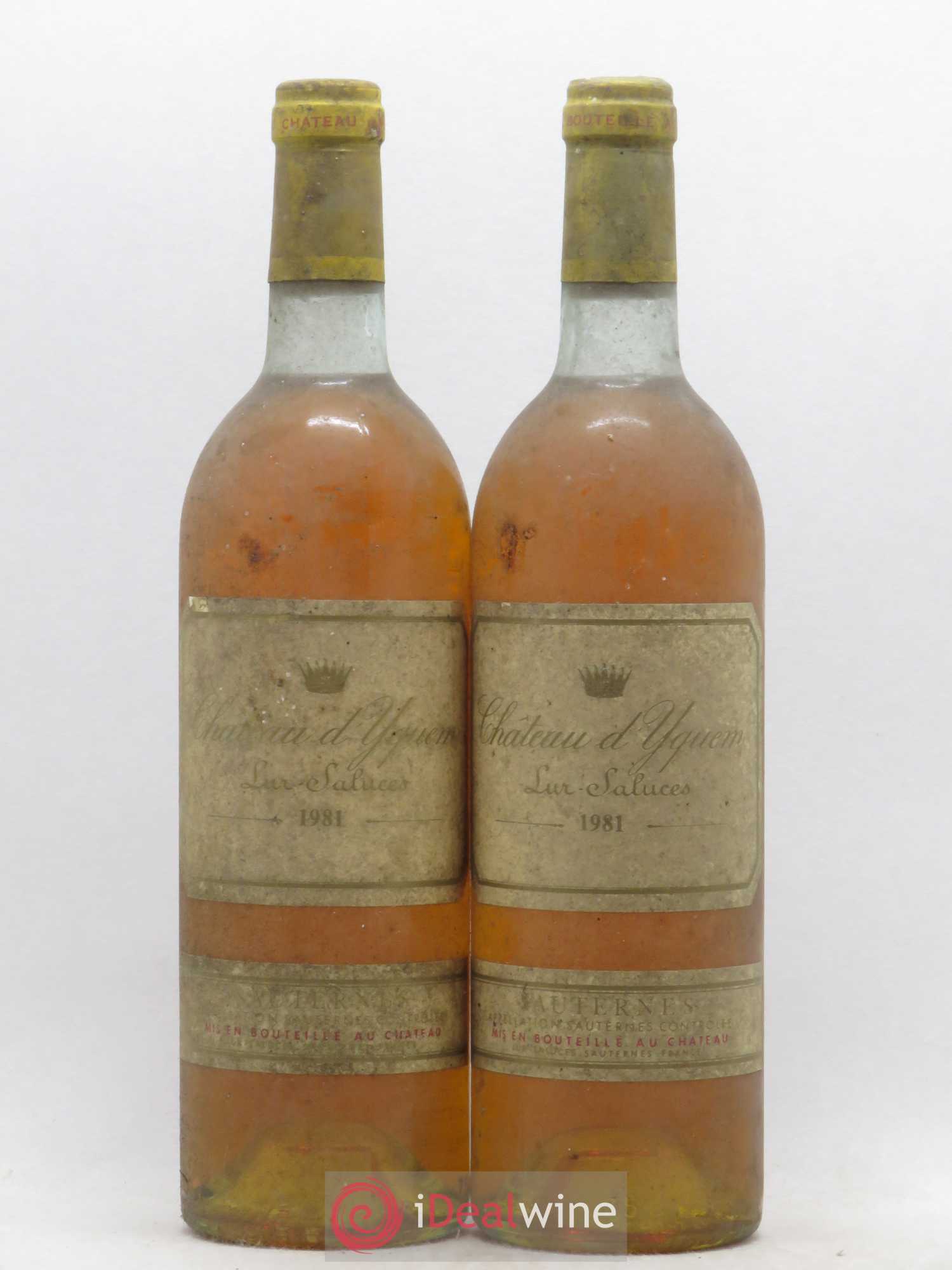 Château d' Yquem 1er Cru Classé Supérieur 1981 - Lotto di 2 bottiglie - 0