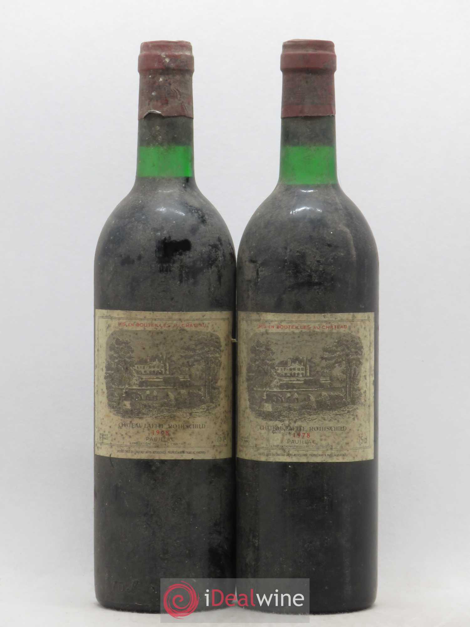 Château Lafite Rothschild 1er Grand Cru Classé 1978 - Lot de 2 bouteilles - 0