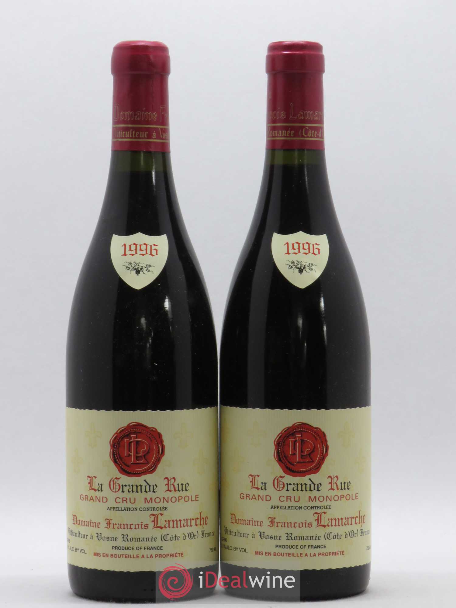 La Grande Rue Grand Cru Lamarche (Domaine) 1996 - Lot de 2 bouteilles - 0