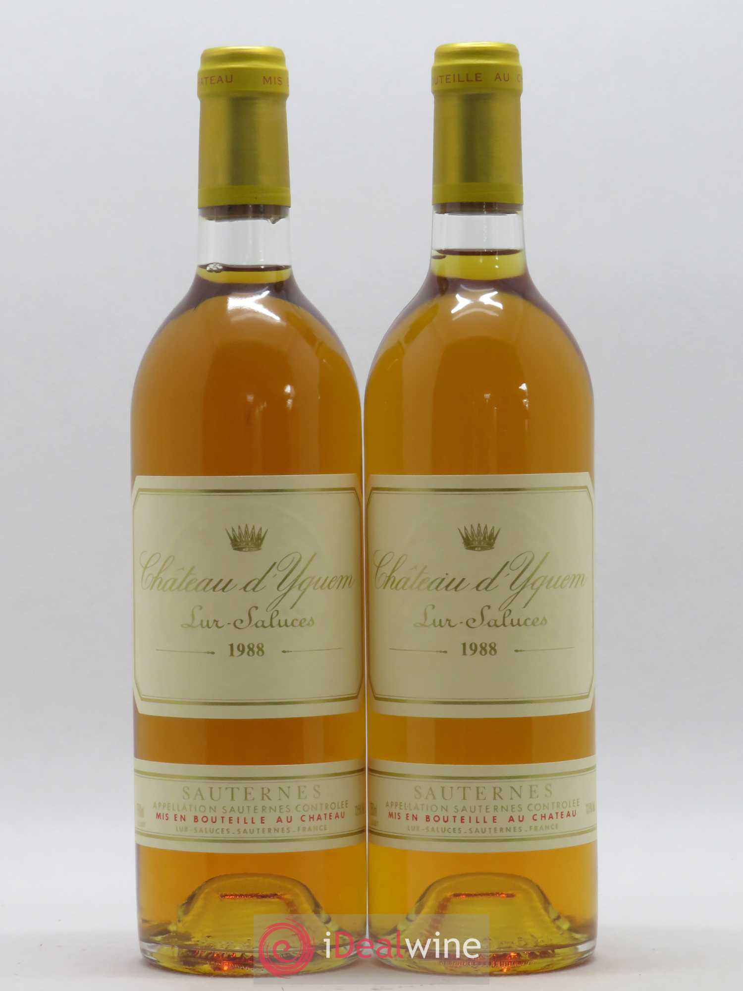 Château d' Yquem 1er Cru Classé Supérieur 1988 - Lotto di 2 bottiglie - 0