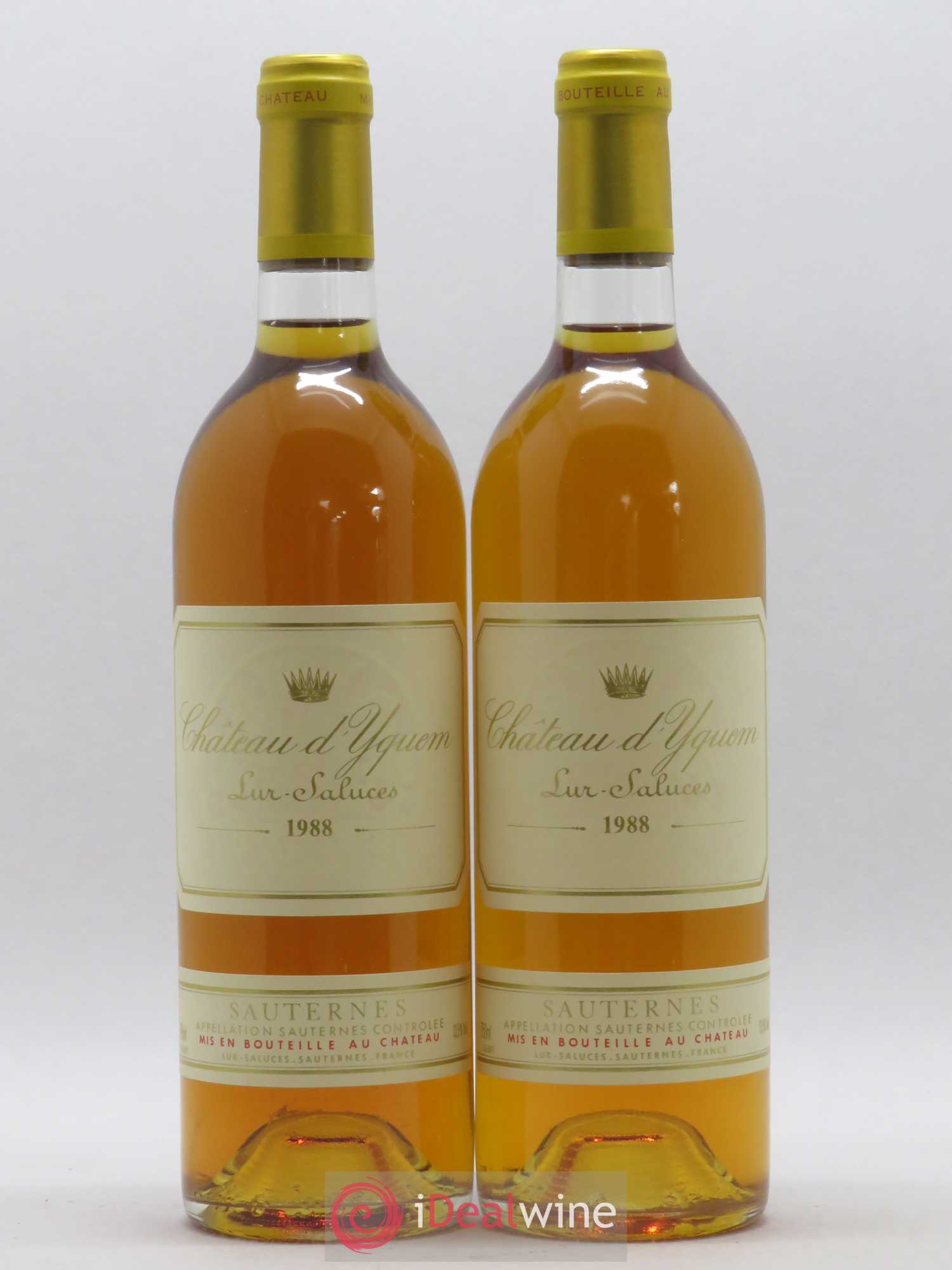 Château d' Yquem 1er Cru Classé Supérieur 1988 - Lotto di 2 bottiglie - 0