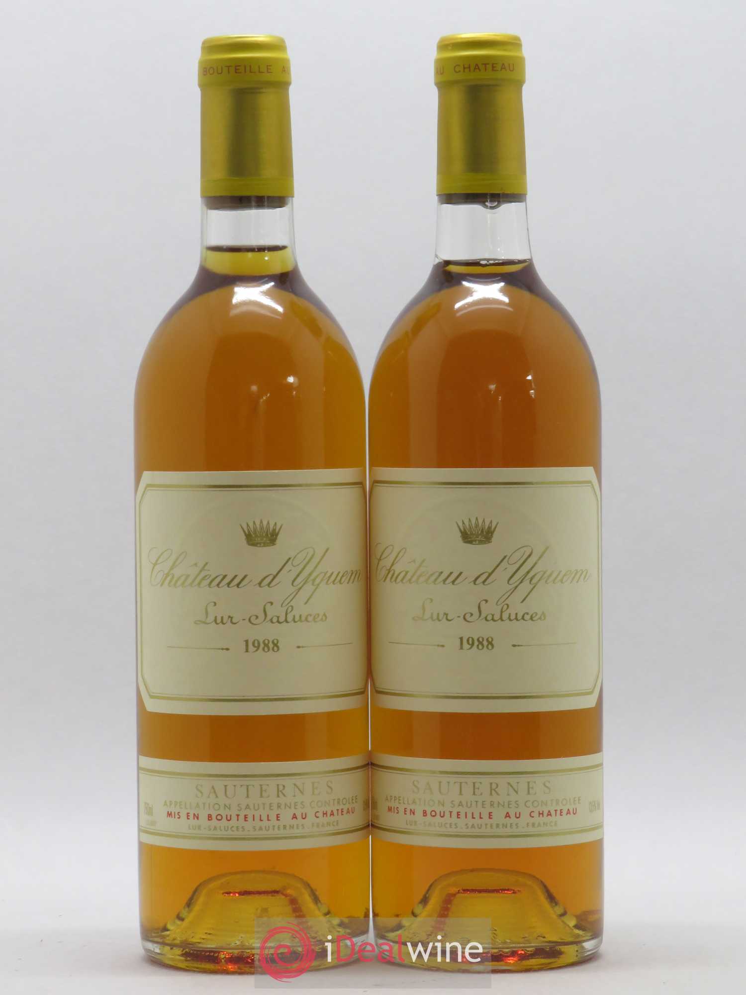 Château d' Yquem 1er Cru Classé Supérieur 1988 - Lotto di 2 bottiglie - 0