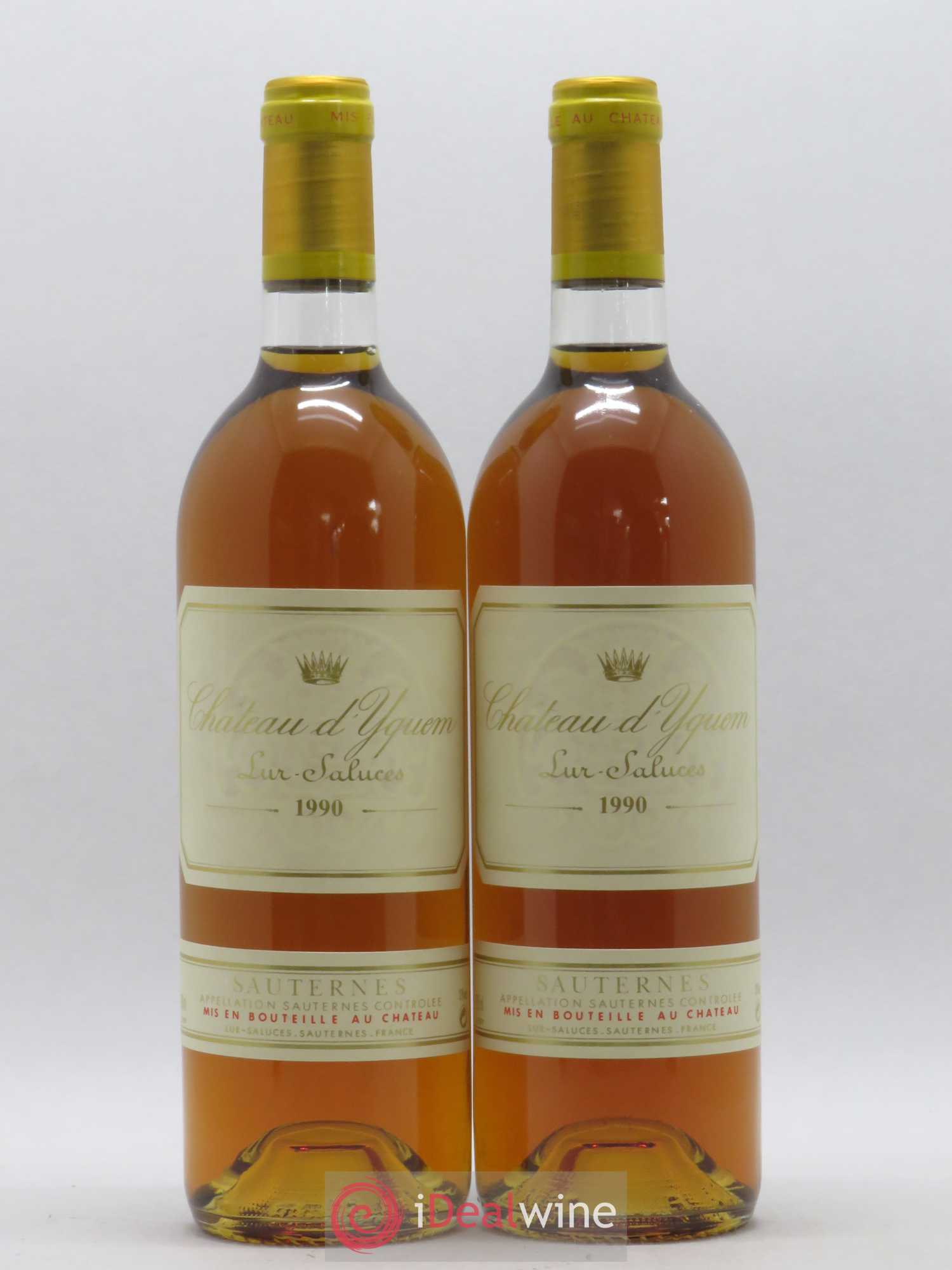 Château d' Yquem 1er Cru Classé Supérieur 1990 - Lotto di 2 bottiglie - 0