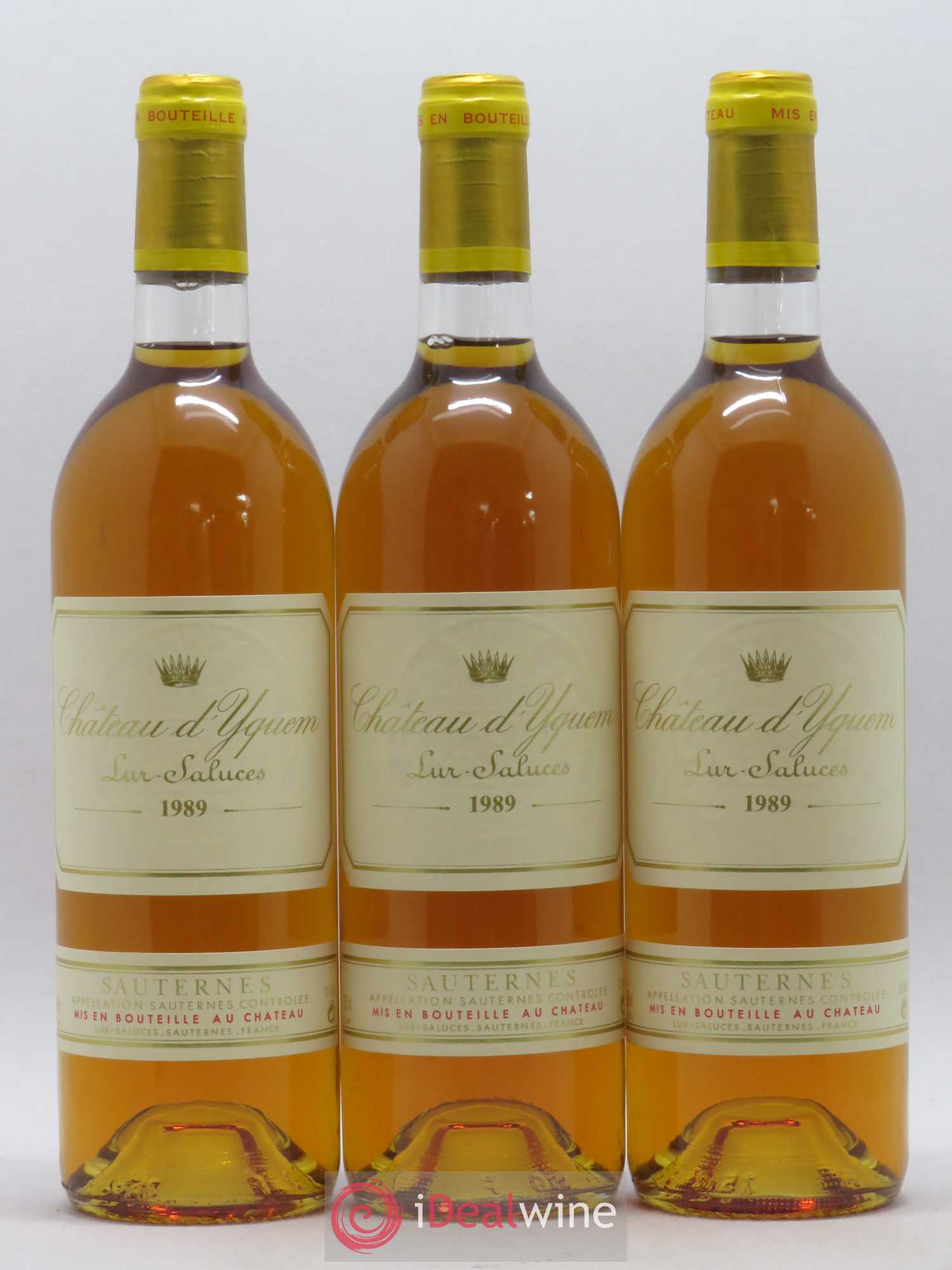 Château d' Yquem 1er Cru Classé Supérieur 1989 - Lot de 3 bouteilles - 0