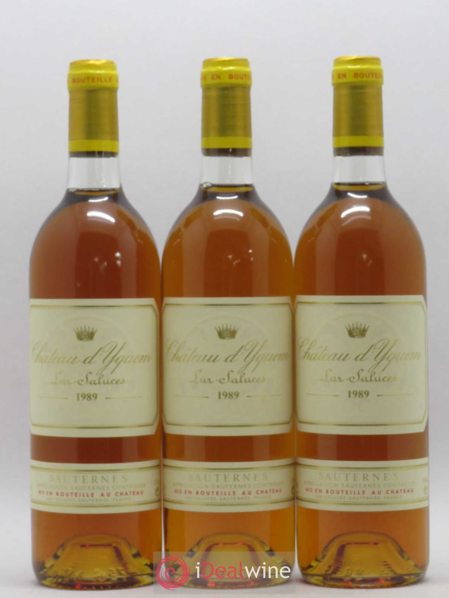 Château d' Yquem 1er Cru Classé Supérieur 1989 - Lotto di 3 bottiglie - 0