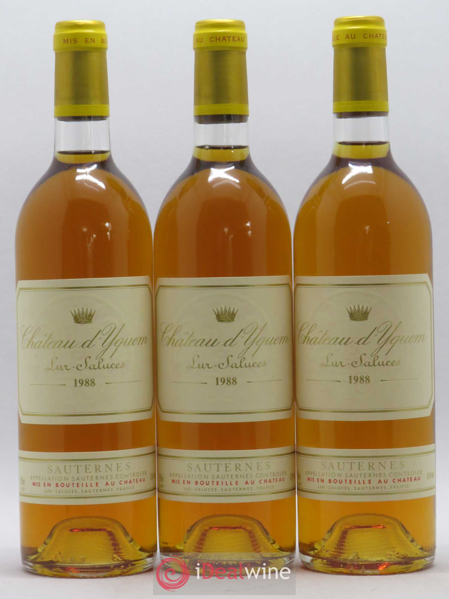 Château d' Yquem 1er Cru Classé Supérieur 1988 - Lotto di 6 bottiglie - 1