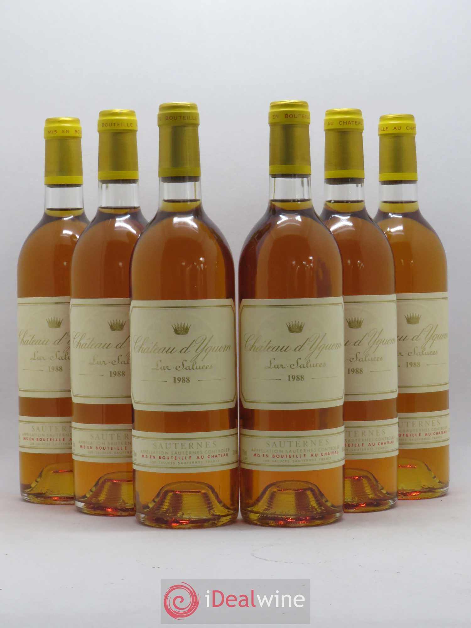 Château d' Yquem 1er Cru Classé Supérieur 1988 - Lotto di 6 bottiglie - 0