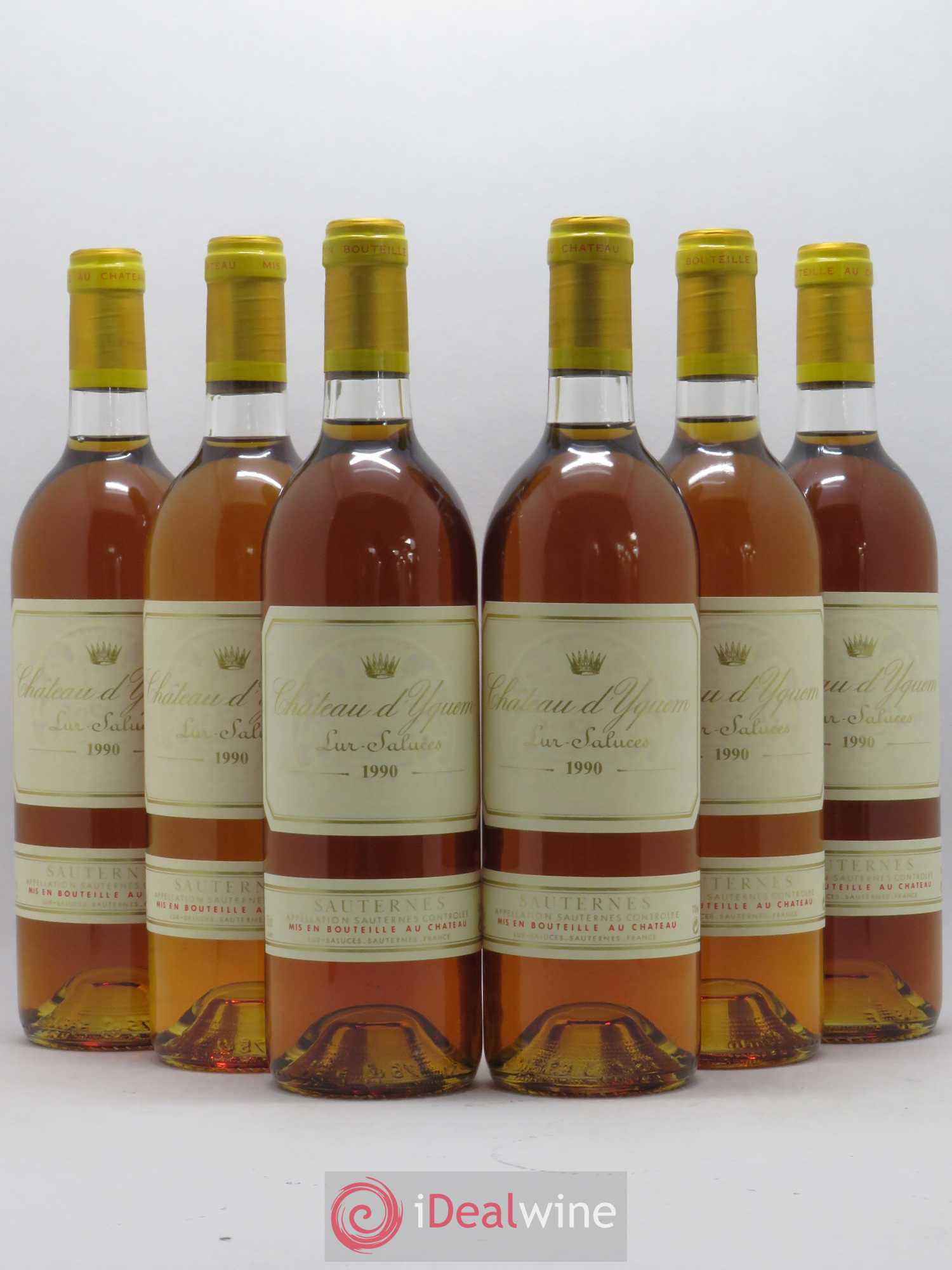 Château d' Yquem 1er Cru Classé Supérieur 1990 - Lotto di 6 bottiglie - 0