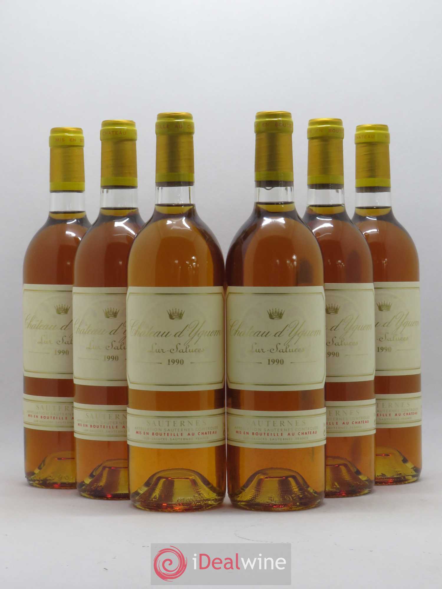 Château d' Yquem 1er Cru Classé Supérieur 1990 - Lotto di 6 bottiglie - 0