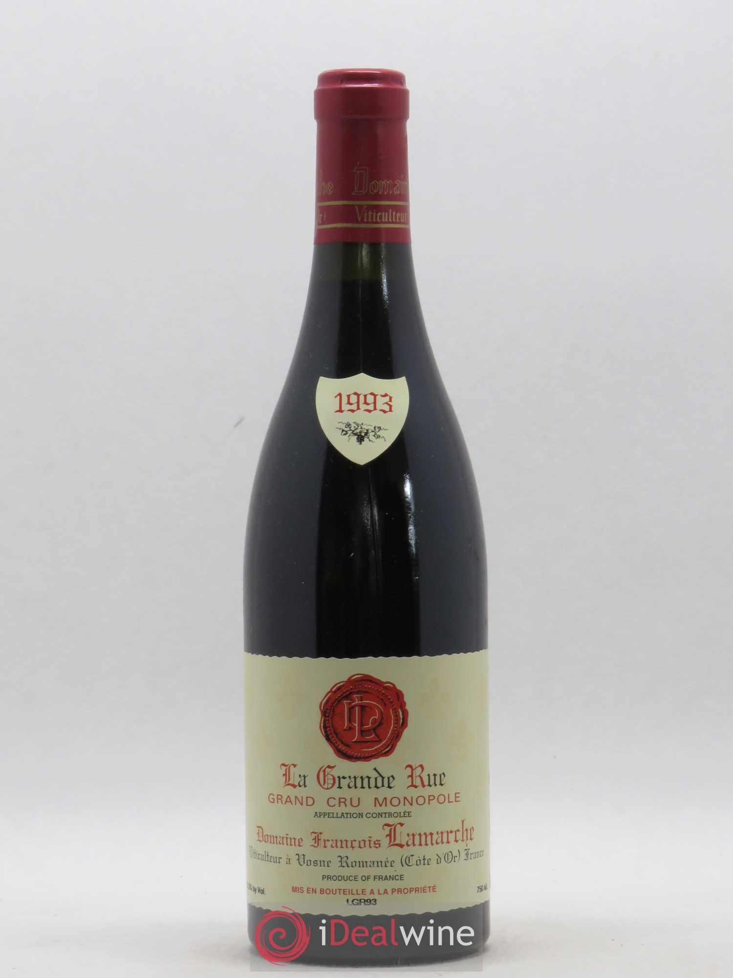 La Grande Rue Grand Cru Lamarche (Domaine) 1993 - Lot de 1 bouteille - 0
