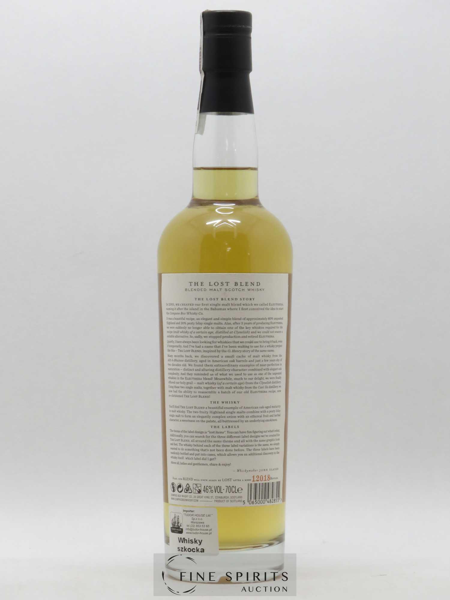 The Lost Blend Compass Box Limited Edition One of 12018 - Lot de 1 bouteille - 1