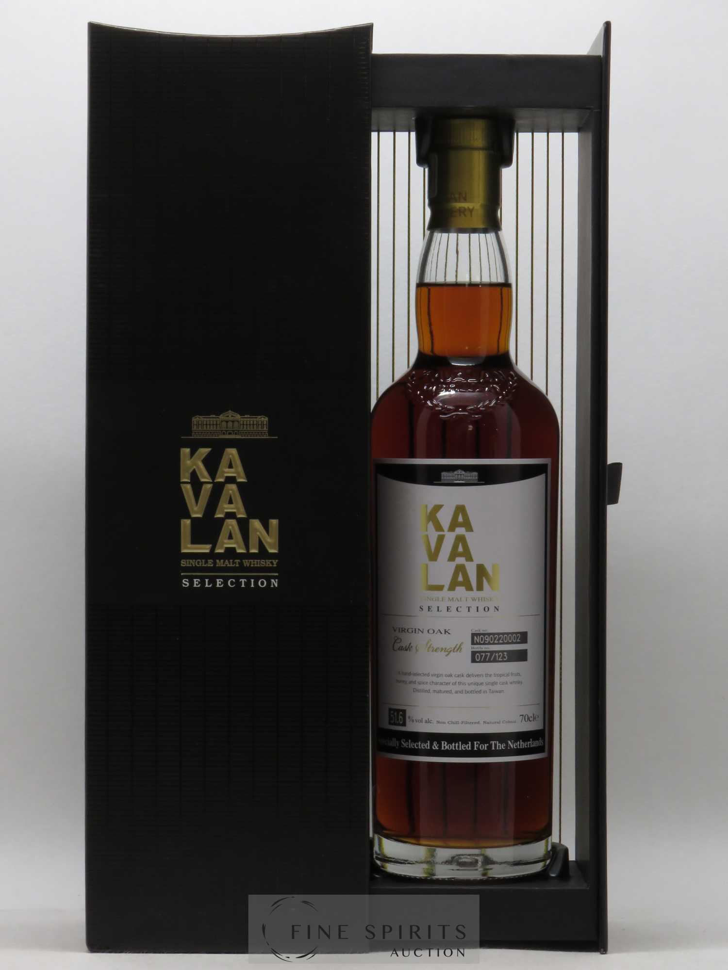 Kavalan Of. Virgin Oak Cask n°090220002 bottled in 2020 for the Netherlands Cask Strength - Lot de 1 bouteille - 2