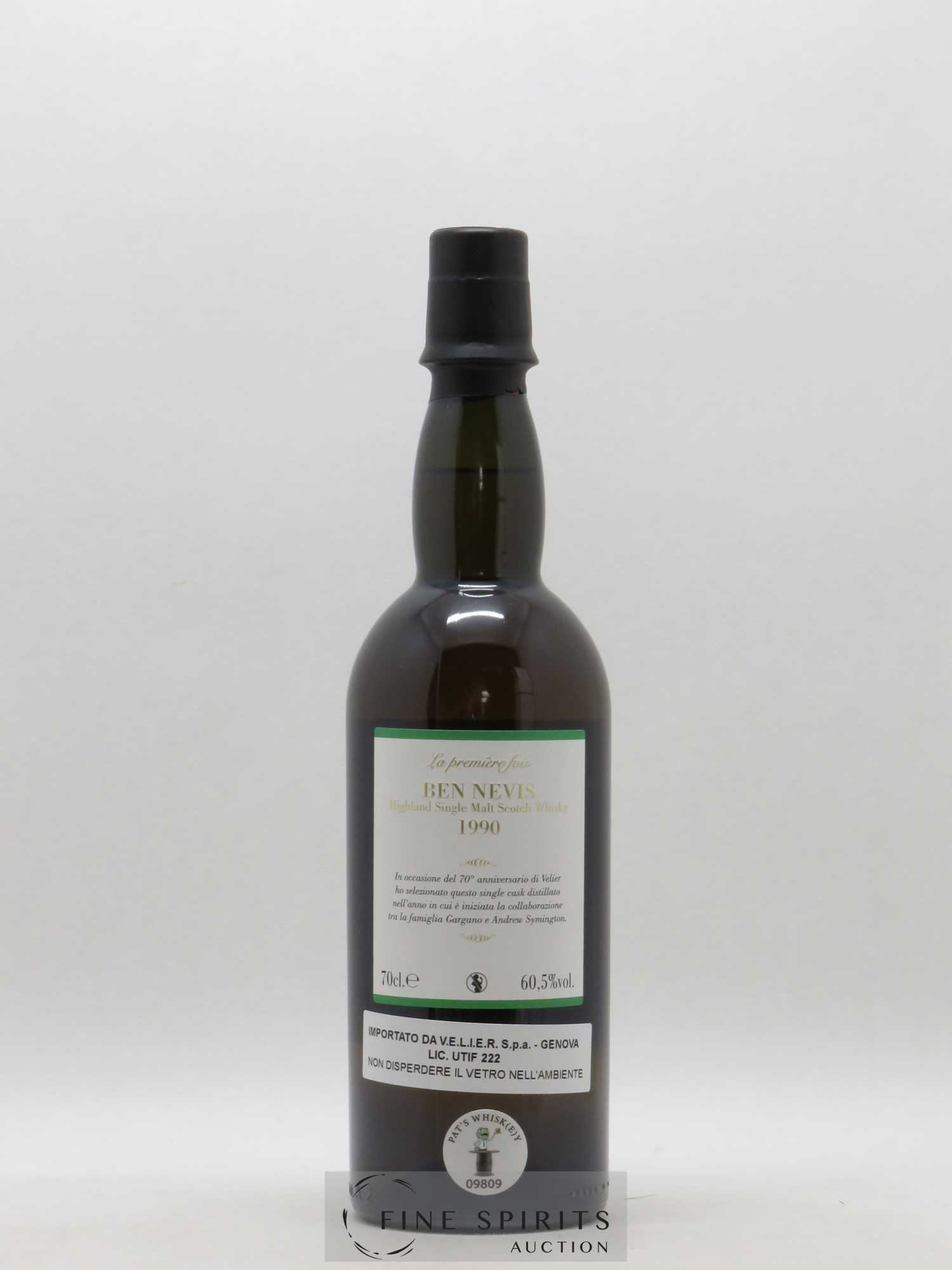 Ben Nevis 26 years 1990 Signatory Vintage La Première Fois Cask n°1507 bottled 2017 Velier Ex Sherry But - Lot of 1 bottle - 2