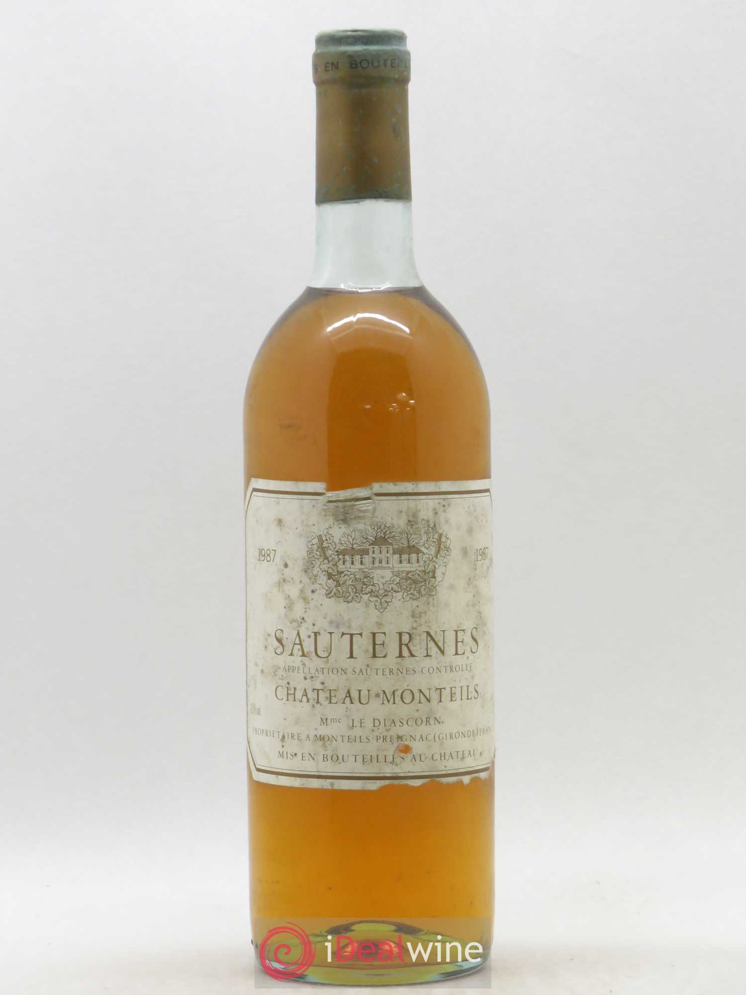 Sauternes Château Monteils 1987 - Posten von 1 Flasche - 0