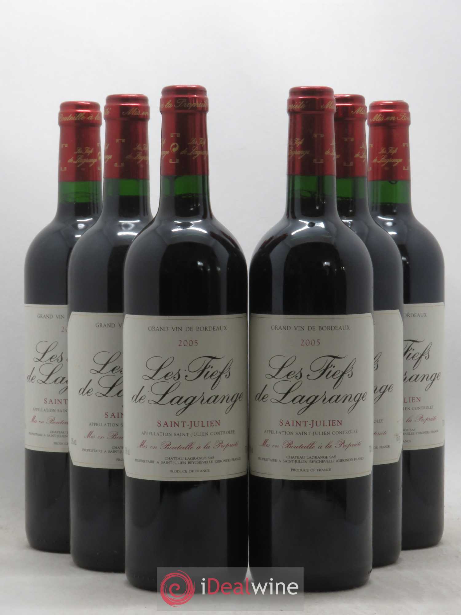 Les Fiefs de Lagrange Second Vin 2005 - Lot de 6 bouteilles - 0