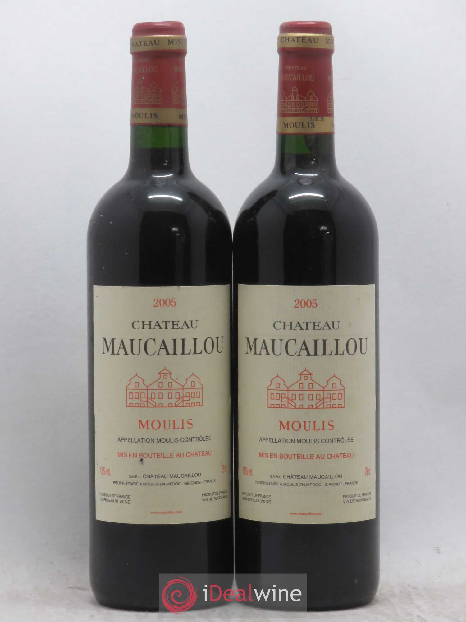 Château Maucaillou 2005 - Lot de 2 bouteilles - 0