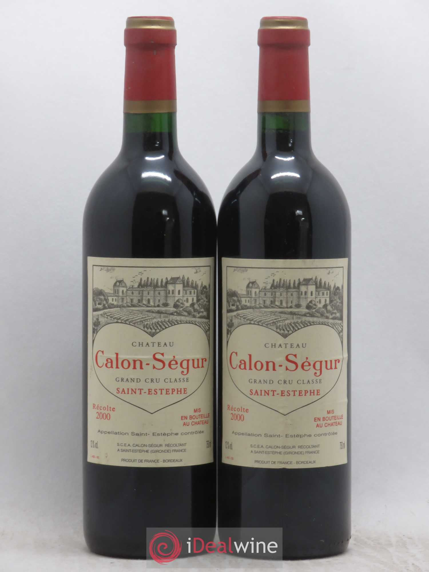 Château Calon Ségur 3ème Grand Cru Classé 2000 - Lot de 2 bouteilles - 0