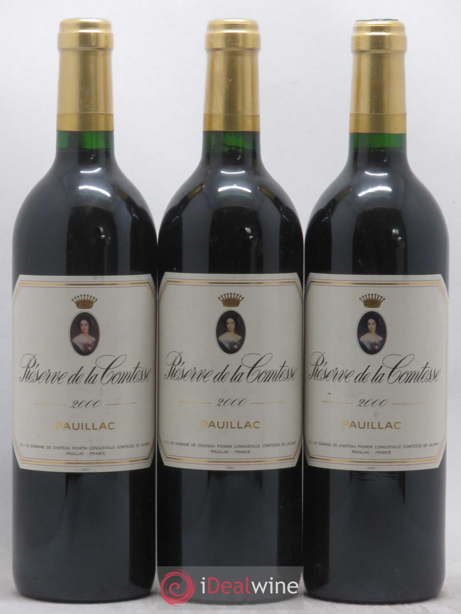 Réserve de la Comtesse Second Vin 2000 - Lot de 3 bouteilles - 0